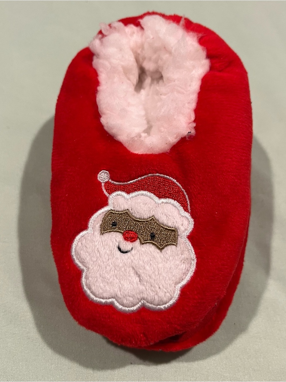 Carter's Santa red slippers 2-3t